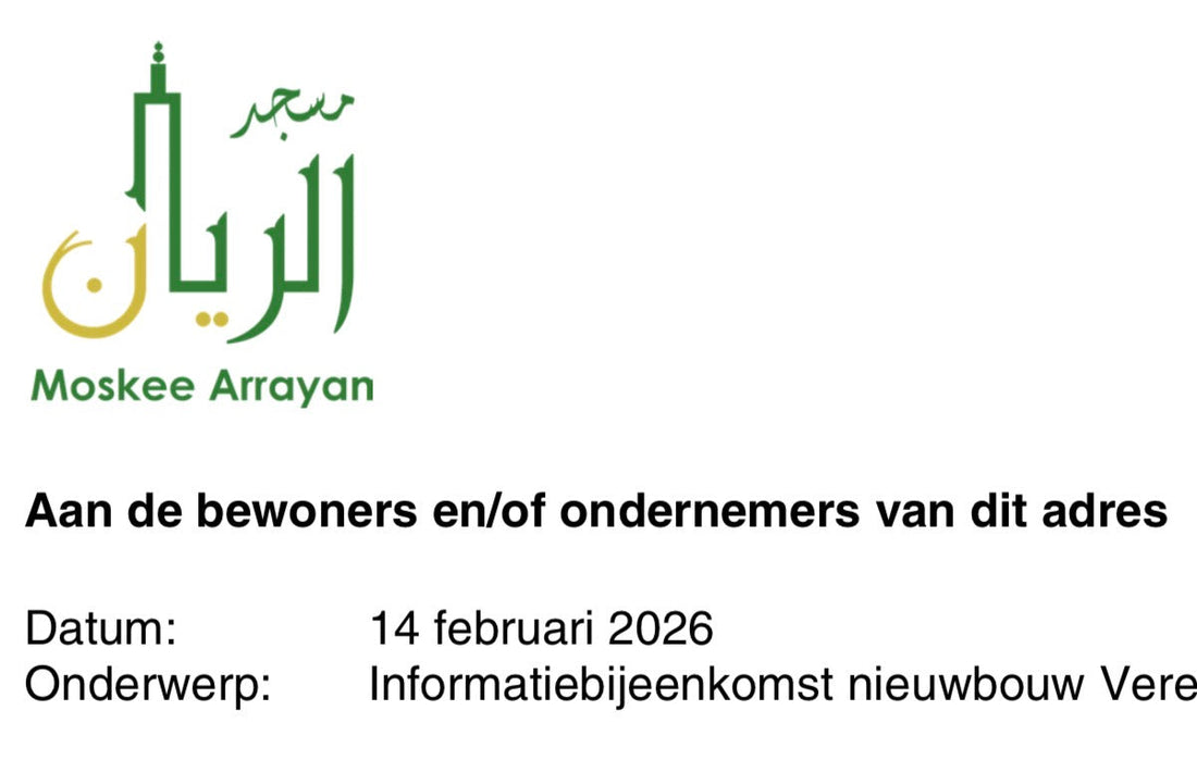 Informatieavond over nieuw moskeegebouw